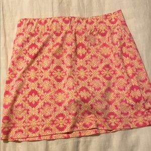 Floral Pink and Cream Skort
